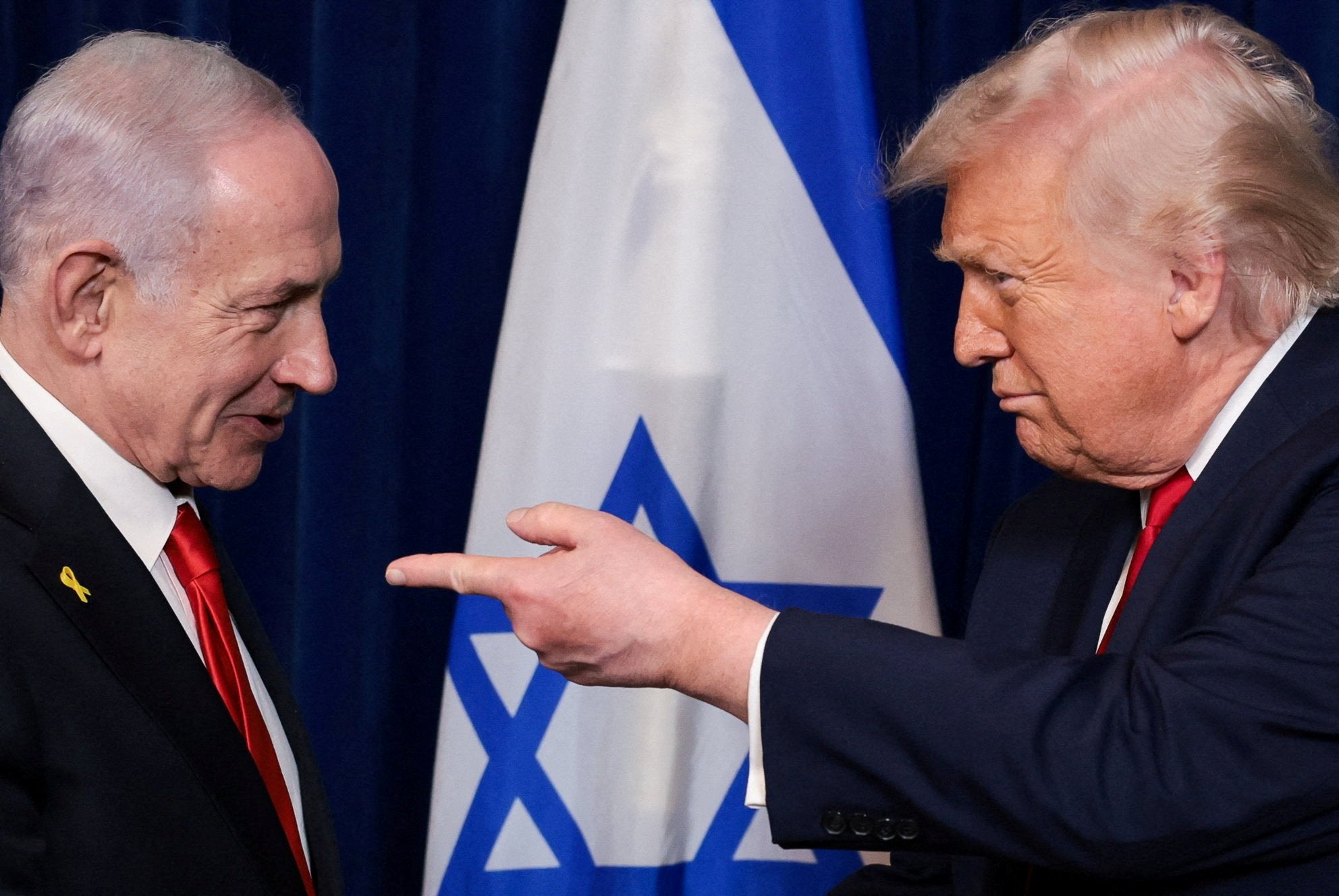 Trump klikket på Netanyahu: – Du ville vært i fengsel hvis det ikke var for meg