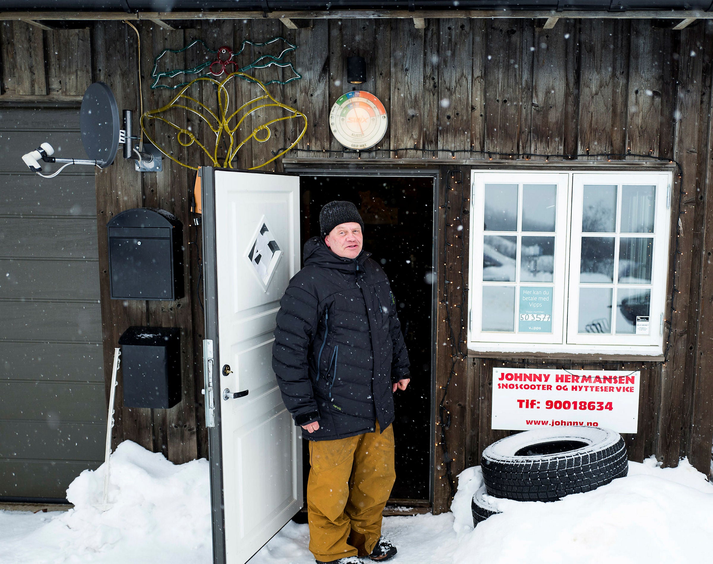 Johnny Hermansen hjelper hytteeierne på Geilo | DN