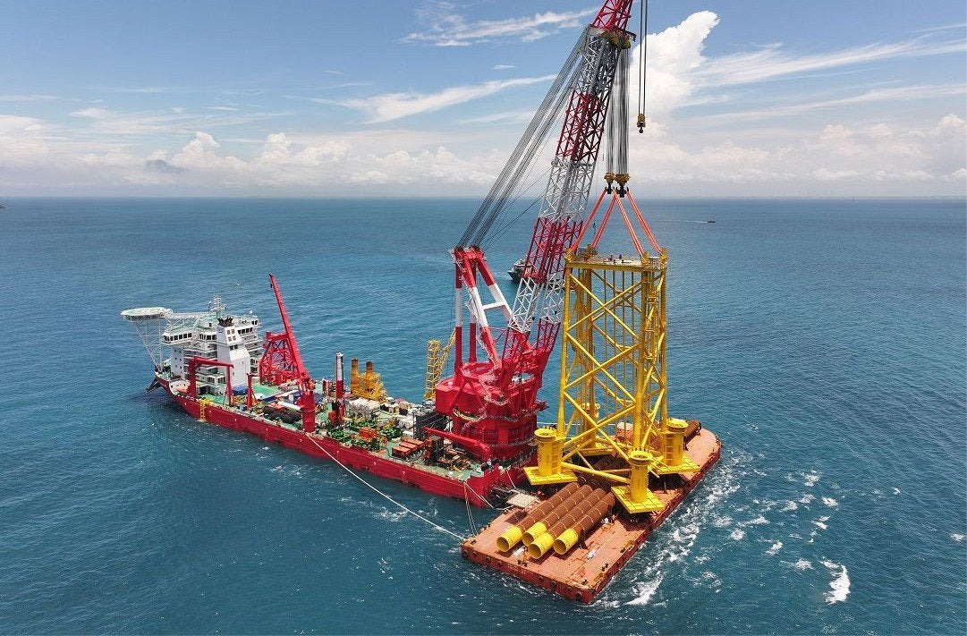 Heavylift vessel working on offshore wind farm seized
