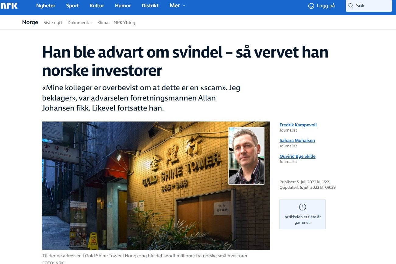 Gründerens fortid preges av konflikter, konkurs og inkasso | Fiskeribladet