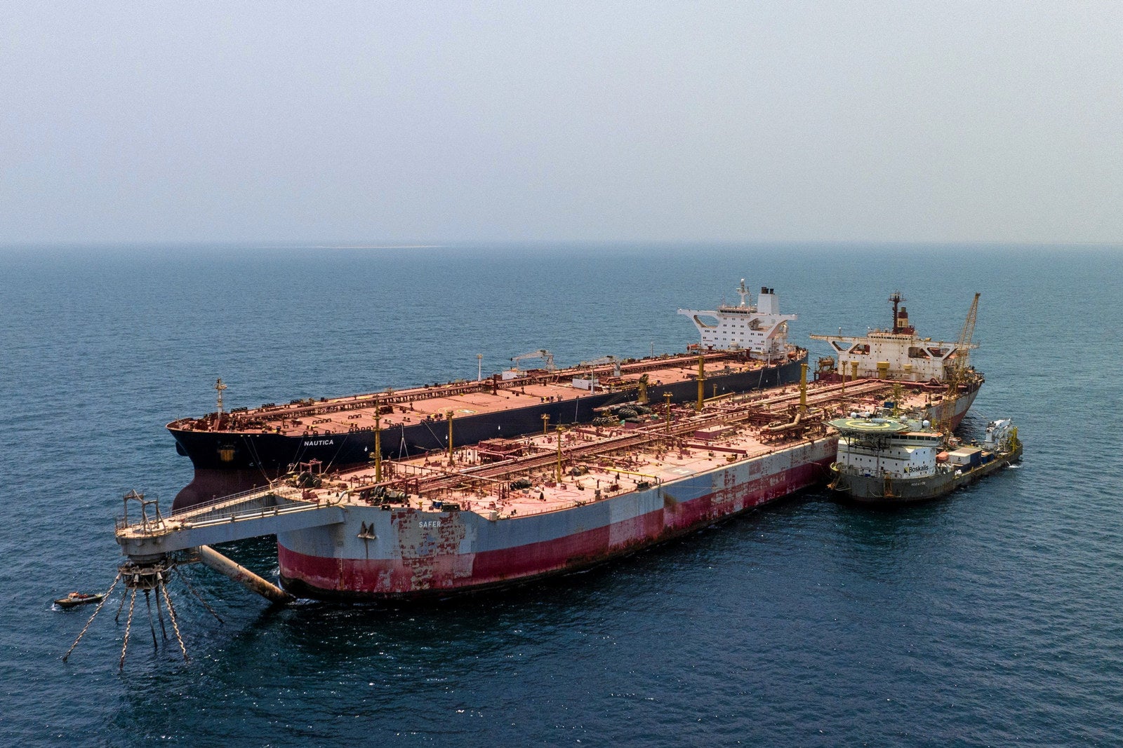 Red Sea crisis halts work on decaying ‘time bomb’ tanker off Yemen