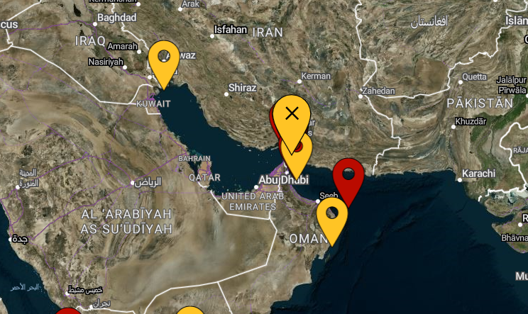 Tanker damaged in projectile strike while crossing Strait of Hormuz
