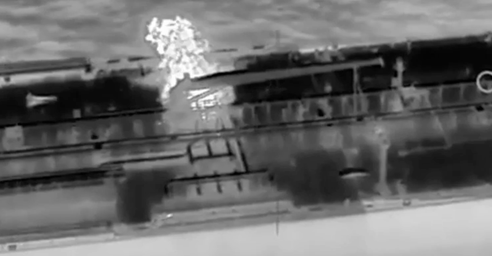 Video: Russia-trading tanker hit by fresh drone strike, Ukraine says