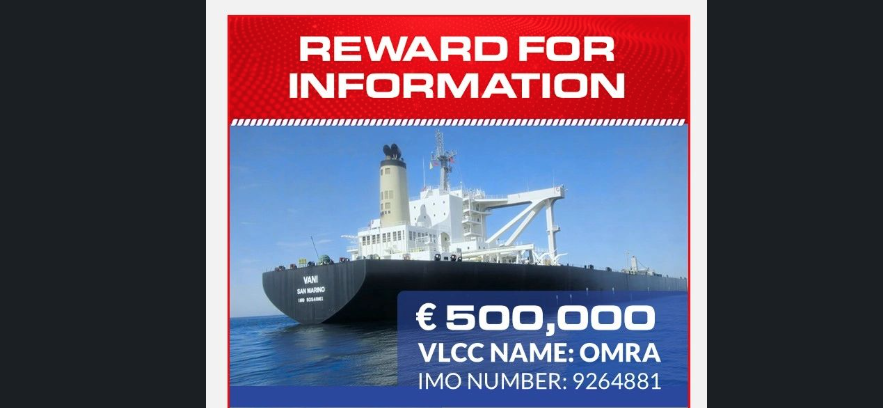 Reward offered for information about ‘lost’ VLCC sanctioned over links ...