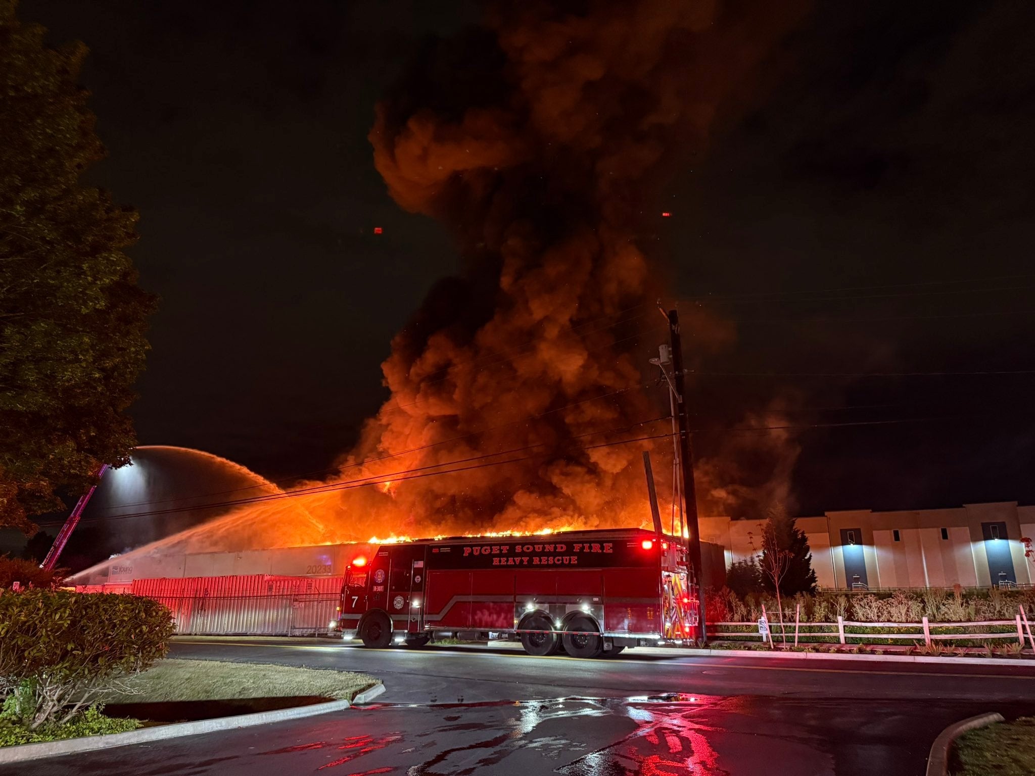 US seafood warehouse damaged in fire