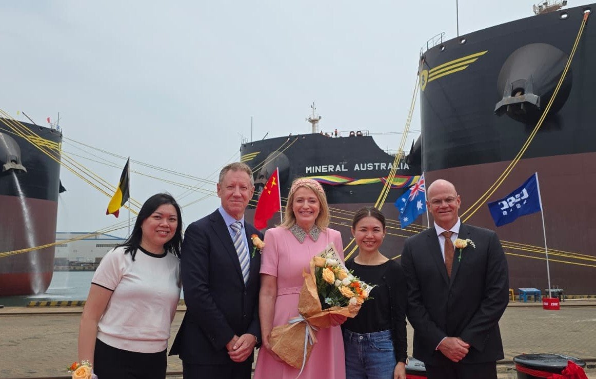 Representatives of Fortescue and CMB.Tech during the charter announcement