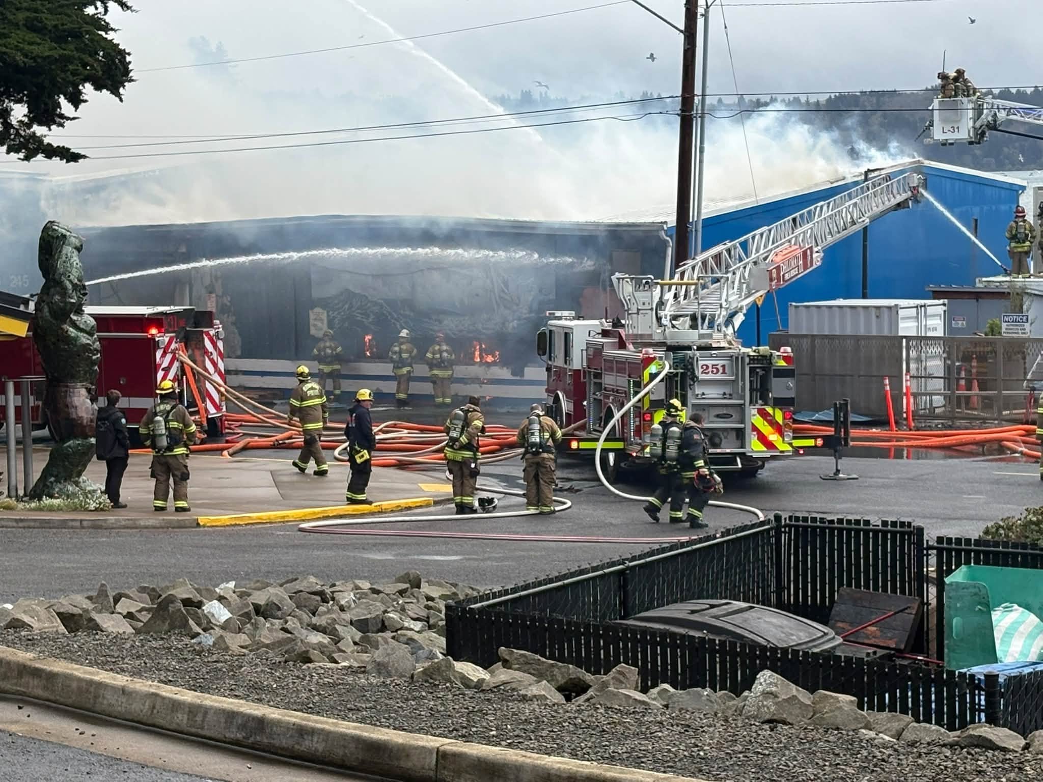 'A major loss': Huge fire breaks out at US seafood processing giant
