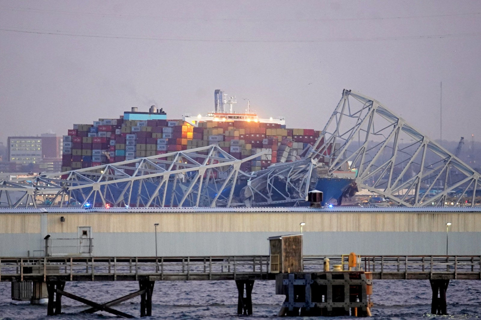 Lights went out on Maersk container ship as sudden change of course ...