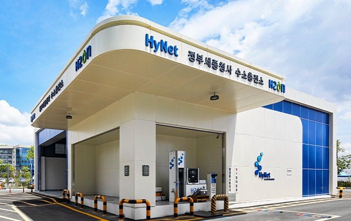 A Hynet hydrogen refuelling station in South Korea