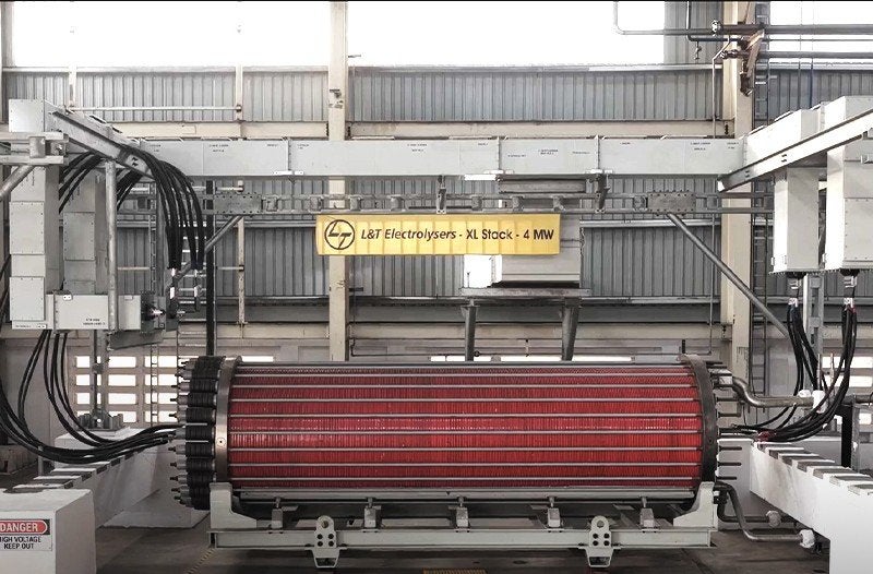 An L&T electrolyser manufacturing site.