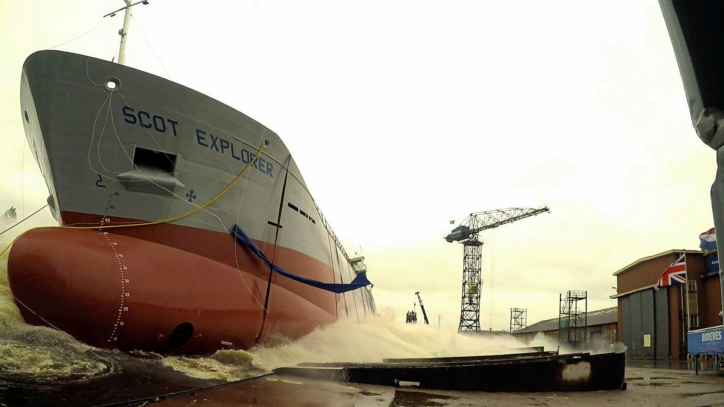 Scotline log carrier launched from Dutch shipyard