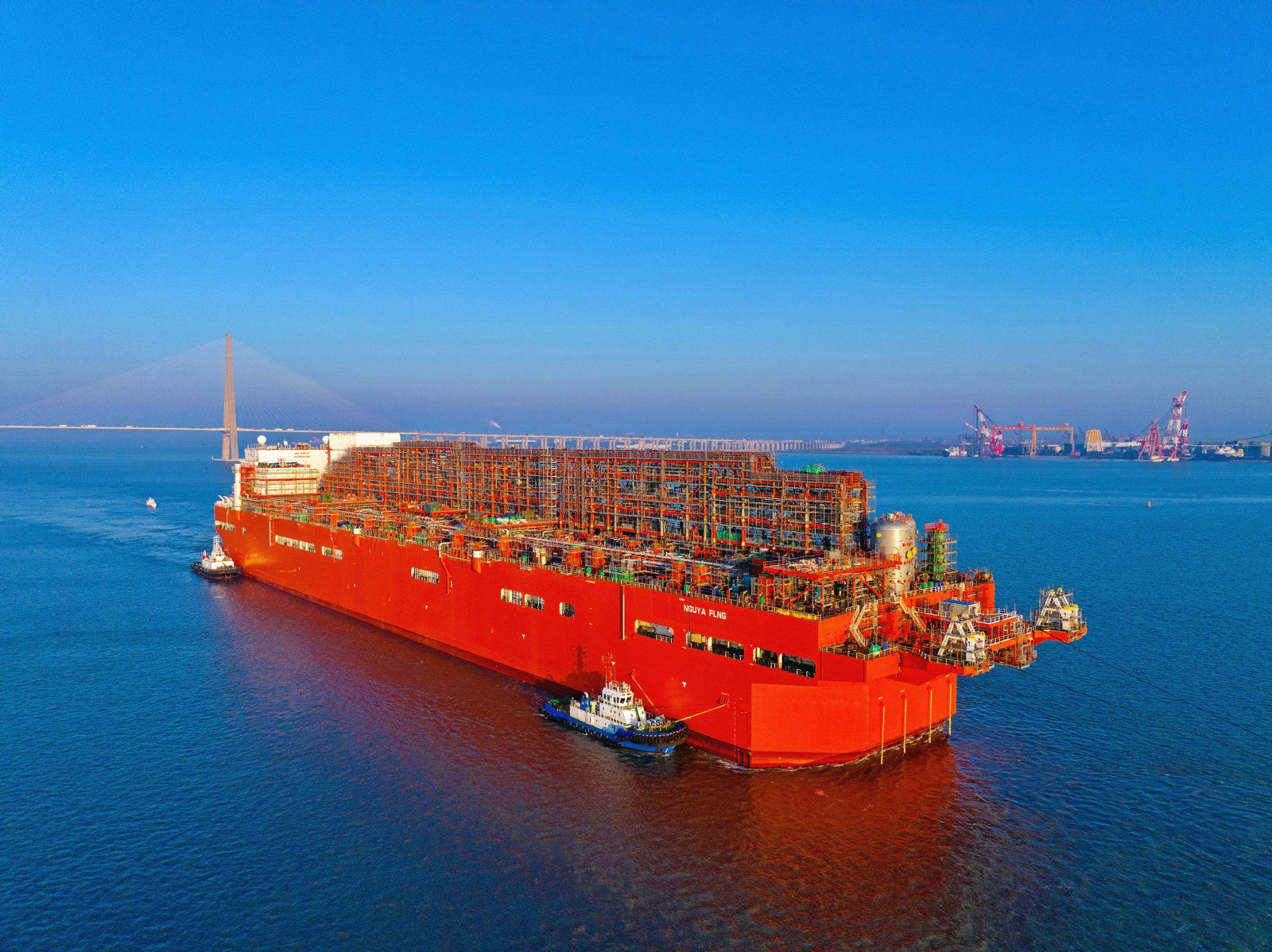 Eni FLNG vessel en route for final outfitting in China | Upstream