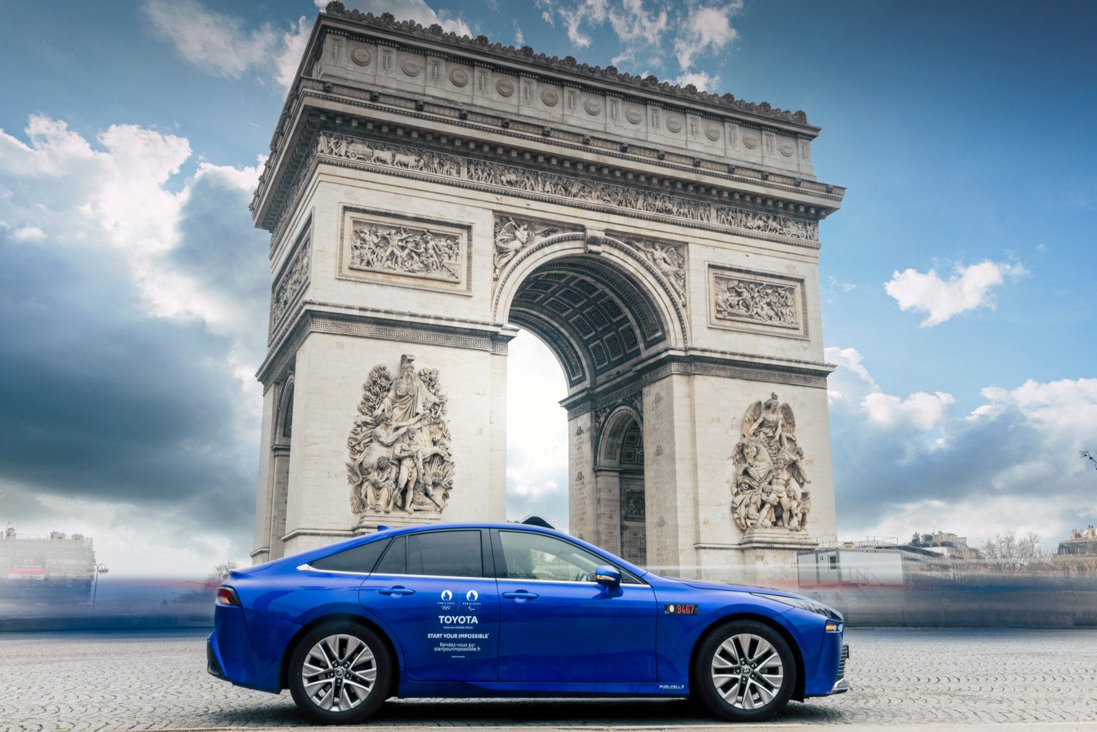 The use of Toyota's hydrogen car as official vehicle at Paris Olympics ...