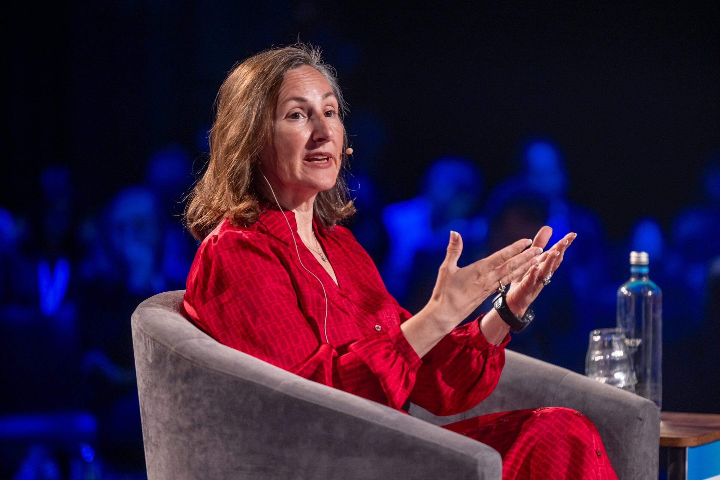 Air Products’ vice-president of marketing and growth in Europe and Africa, Caroline Stancell, speaking on the panel at the World Hydrogen Summit in Rotterdam.