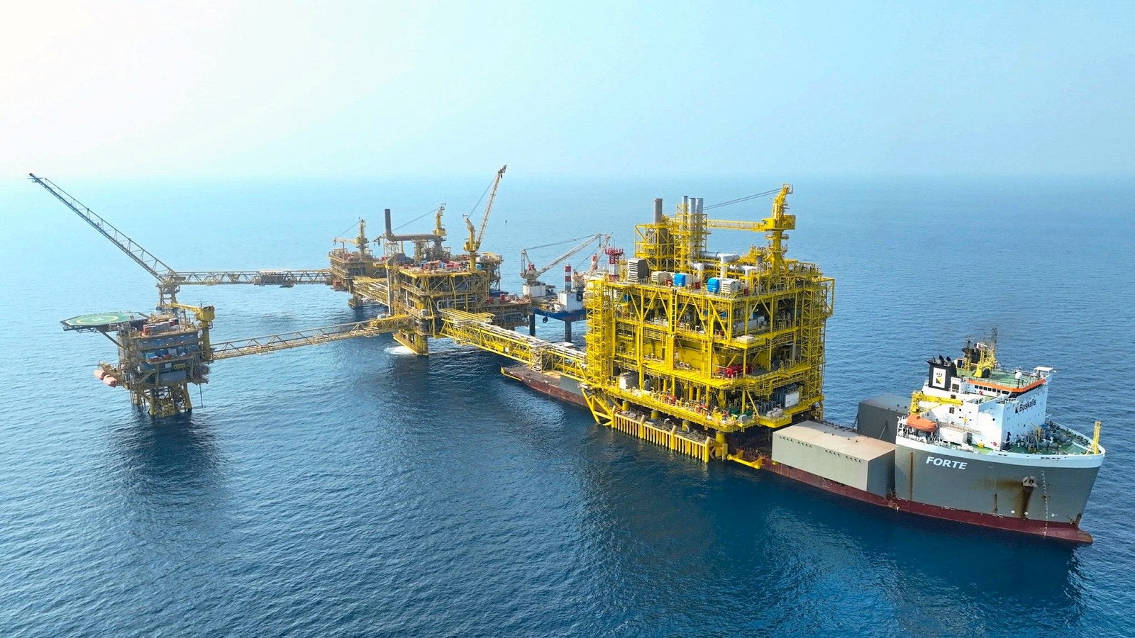 European contractor installs massive offshore platform for Qatar ...