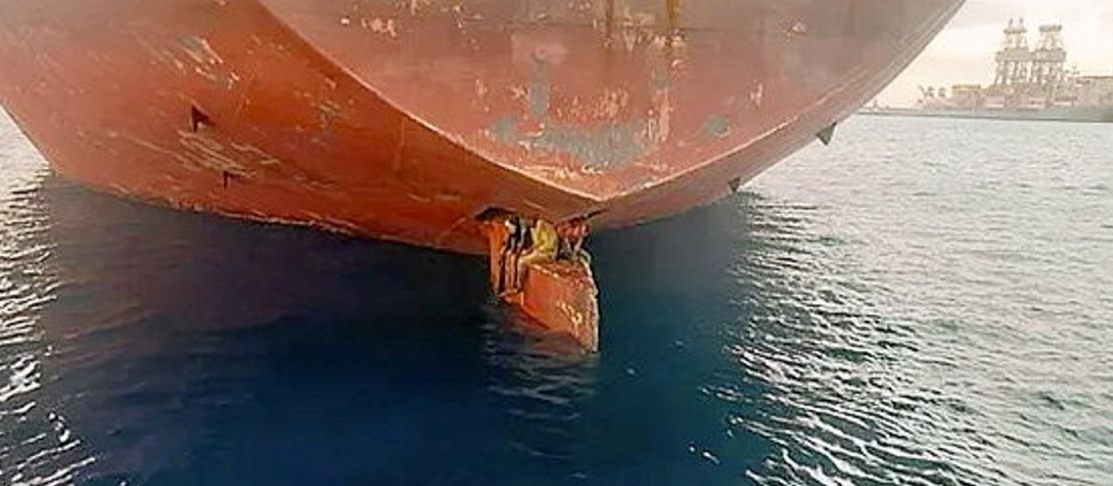 Nigerian stowaways reach Canary Islands perched on Greek tanker’s rudder