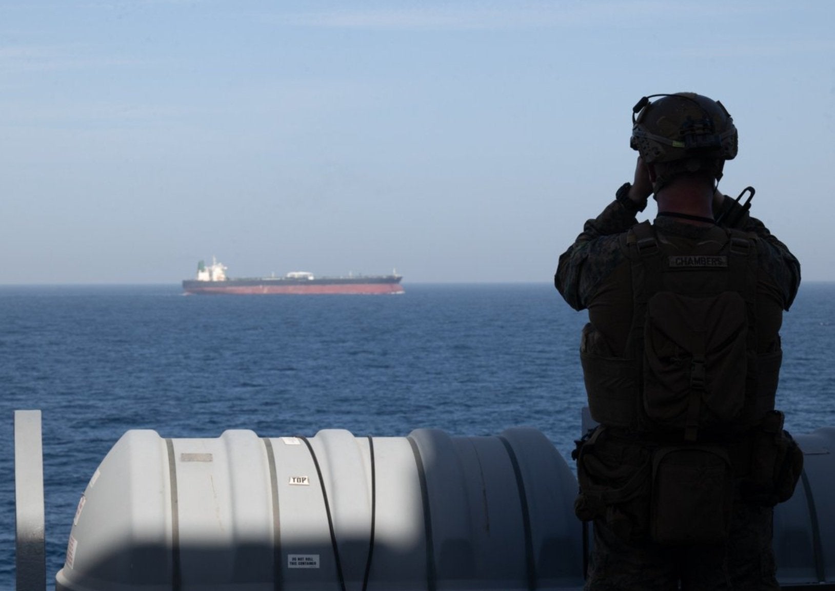 Iranian cargo ship challenges US blockade as it sails through Strait of ...
