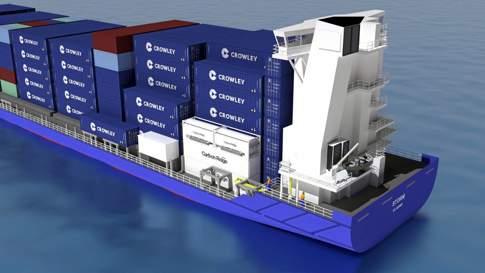 Crowley joins Carbon Ridge to pilot carbon capture system on container ship