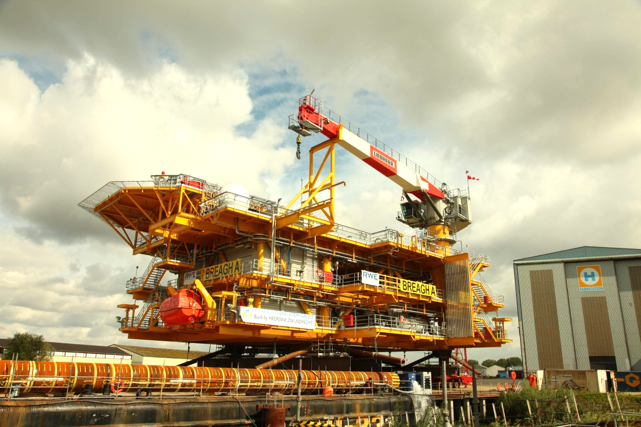 Breagh platform installed | Upstream