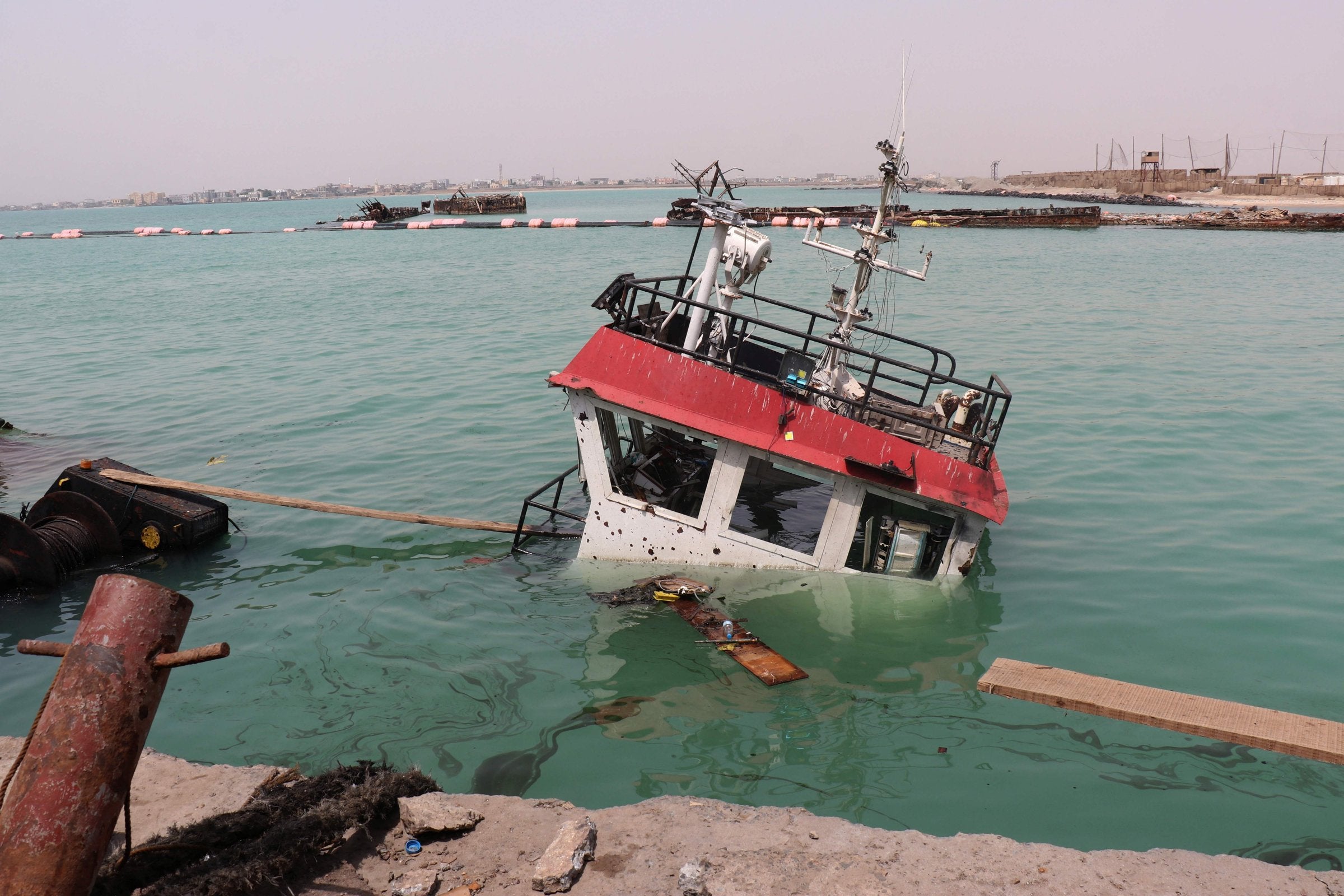 Ships reported hit as Houthi strikes close Red Sea port of Mokha