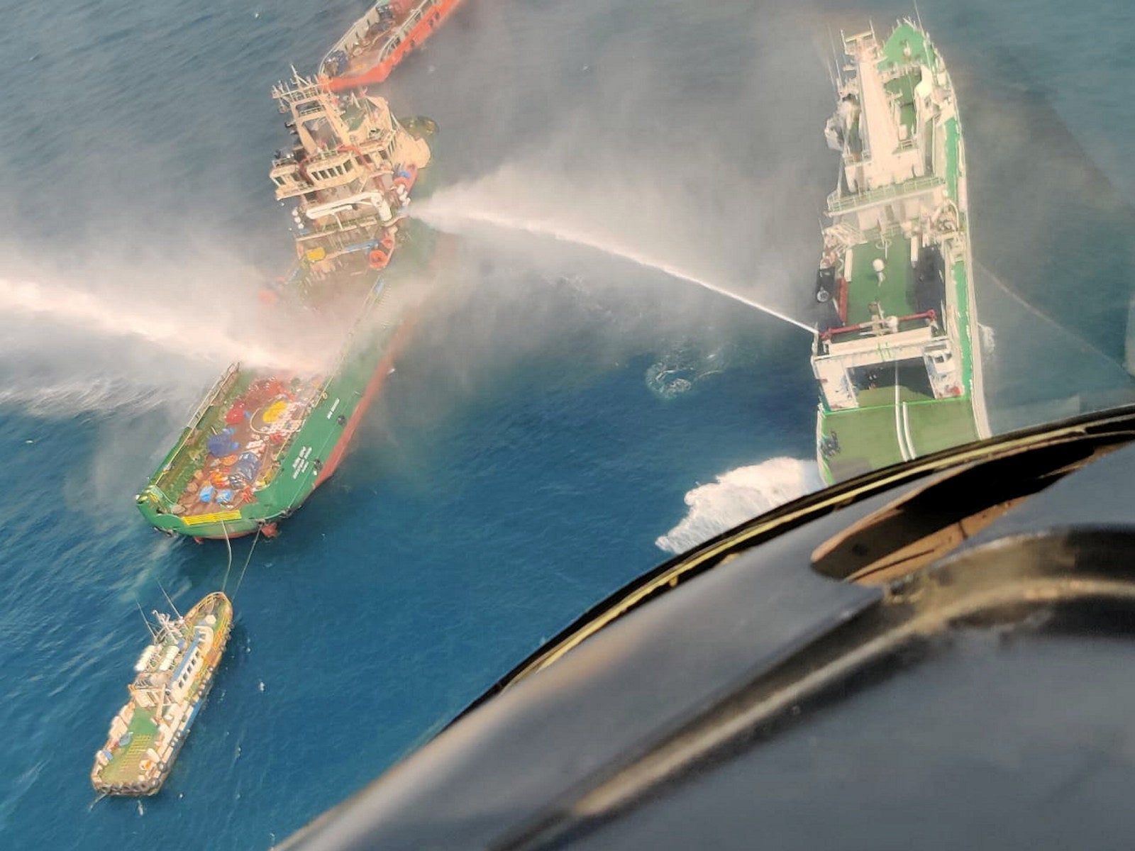 VIDEO: Three dead as offshore vessel catches fire near Indian coast ...